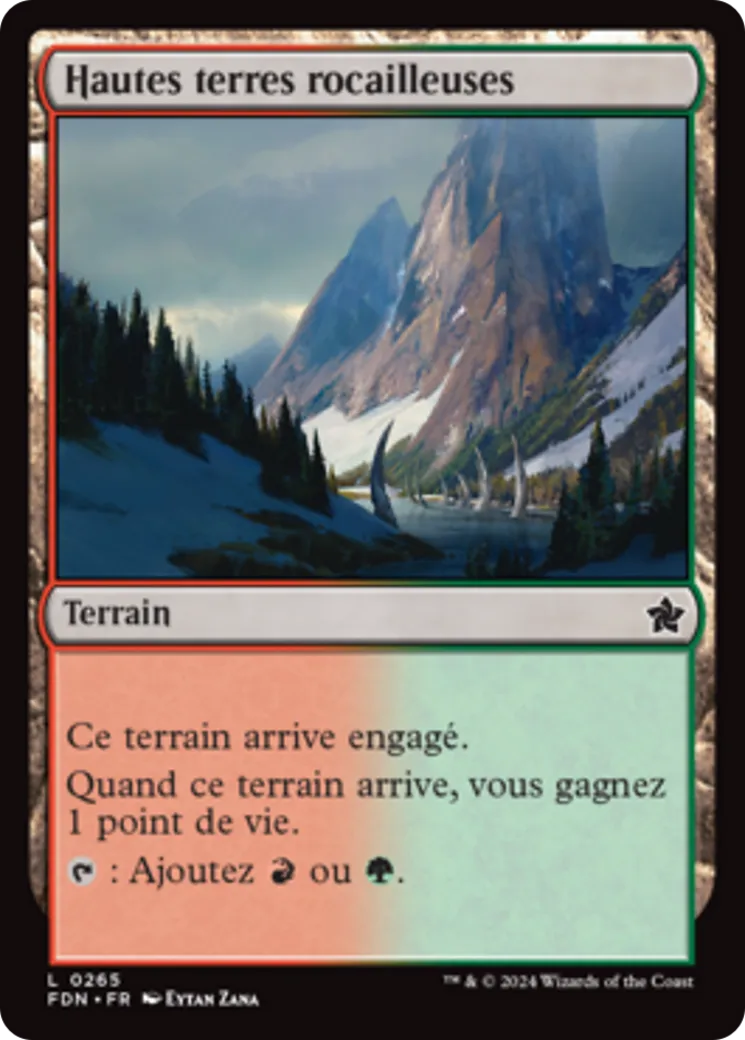 Hautes terres rocailleuses — Foundations — Magic: The Gathering