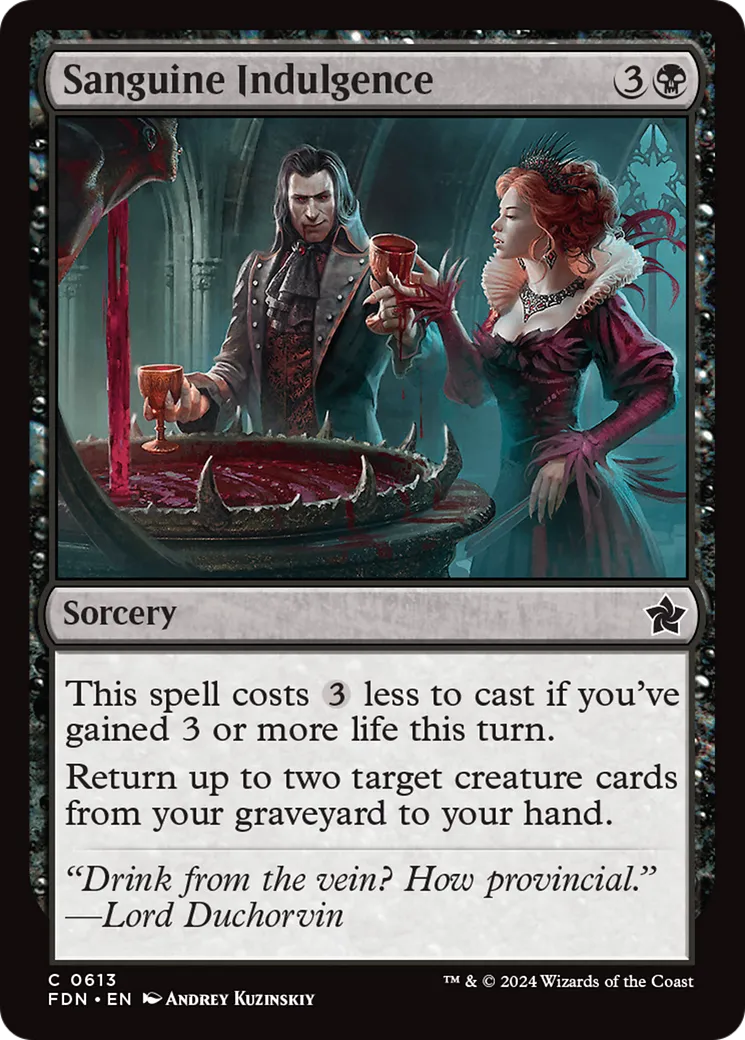 Sanguine Indulgence — Foundations — Magic: The Gathering