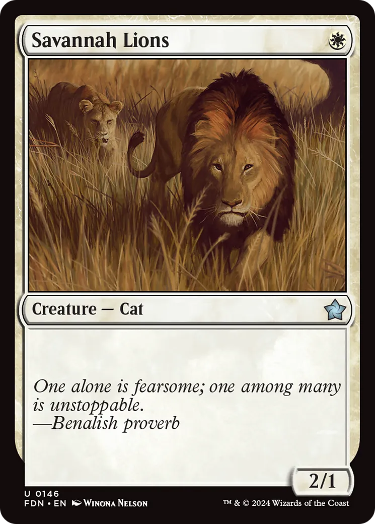 Savannah Lions — Foundations — Magic: The Gathering