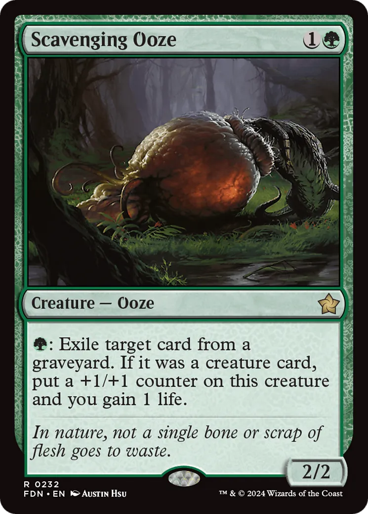 Scavenging Ooze — Foundations — Magic: The Gathering