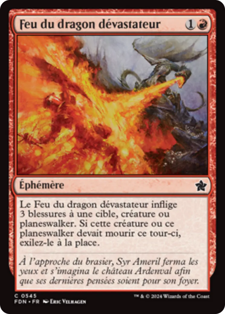 Feu du dragon dévastateur — Foundations — Magic: The Gathering