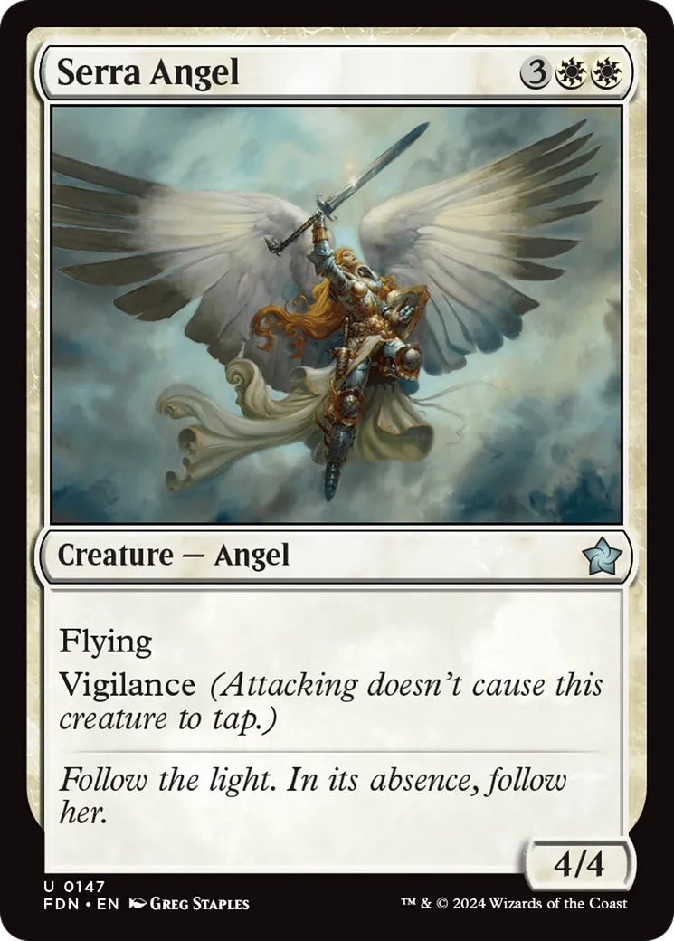 Serra Angel — Foundations — Magic: The Gathering