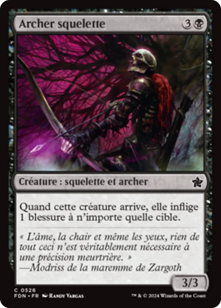 Archer squelette — Foundations — Magic: The Gathering