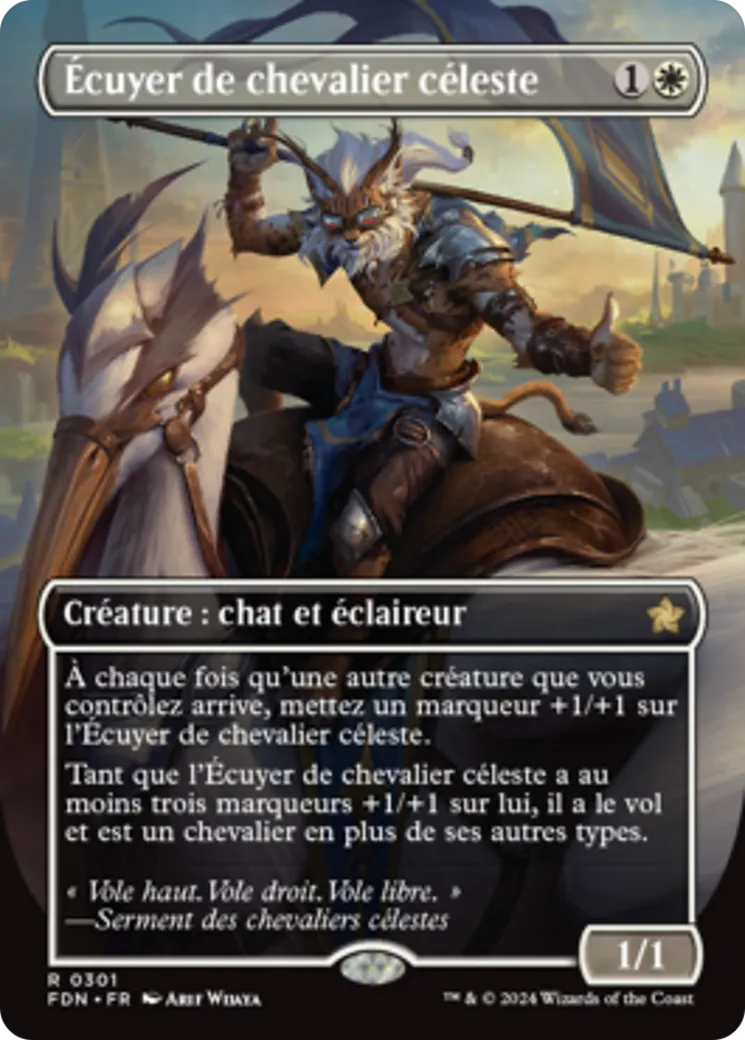 Écuyer de chevalier céleste — Foundations — Magic: The Gathering