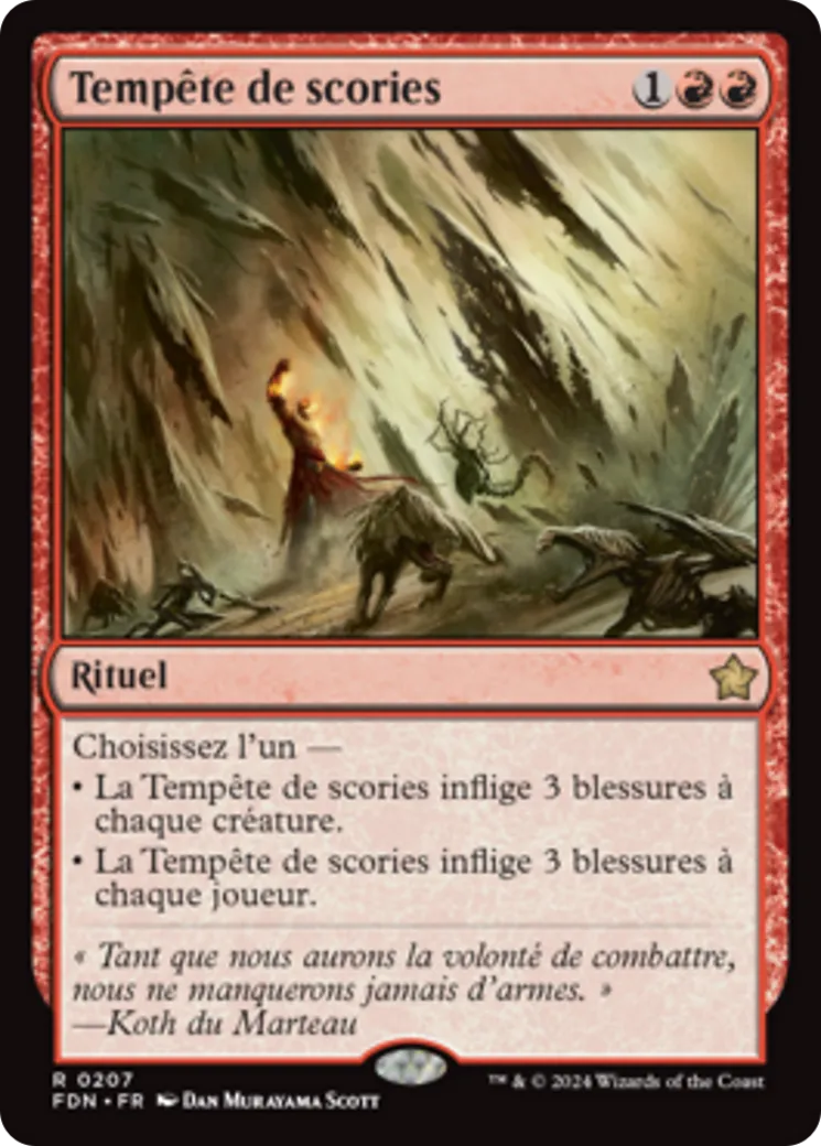 Tempête de scories — Foundations — Magic: The Gathering