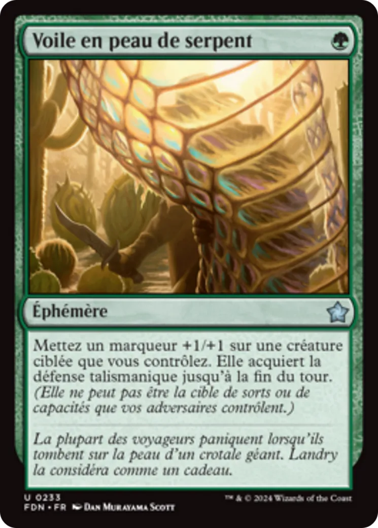 Voile en peau de serpent — Foundations — Magic: The Gathering