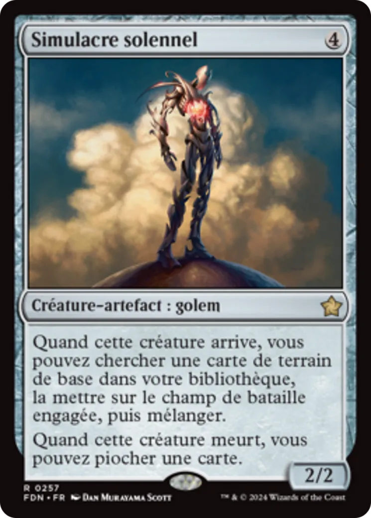 Simulacre solennel — Foundations — Magic: The Gathering