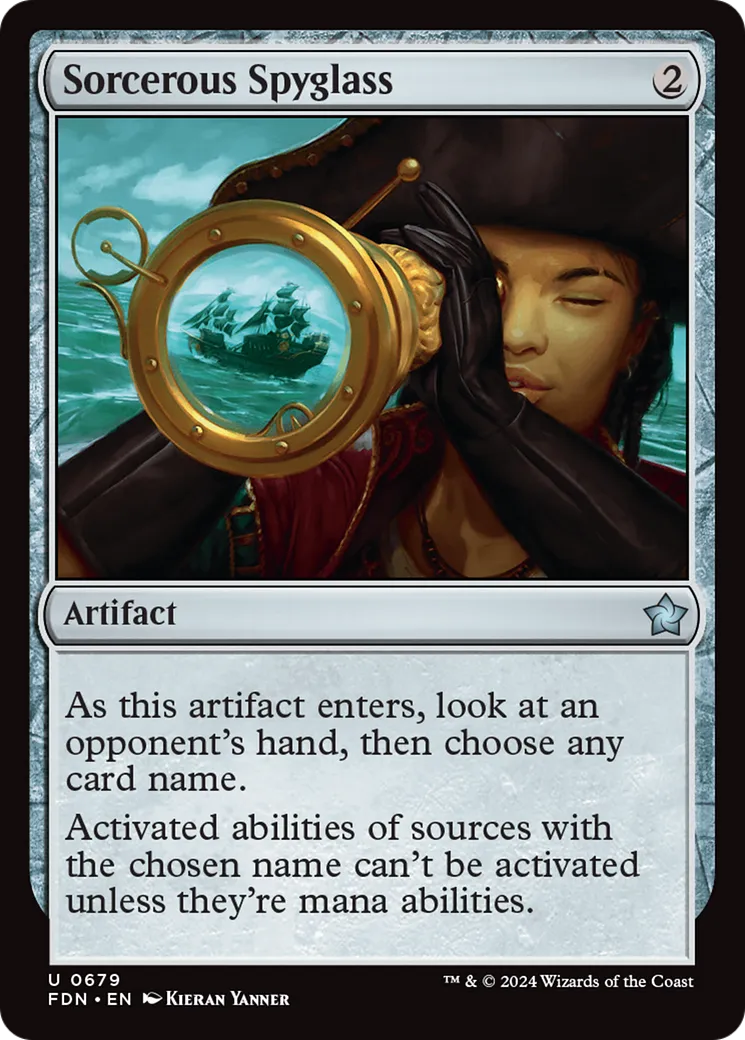 Sorcerous Spyglass — Foundations — Magic: The Gathering