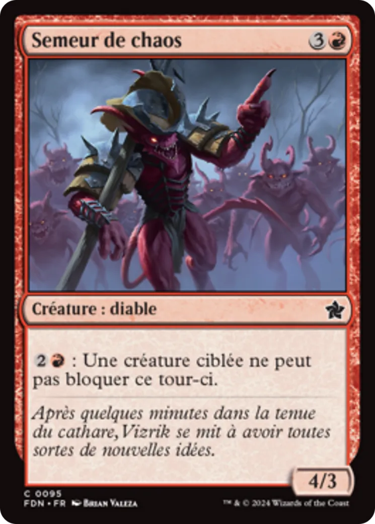 Semeur de chaos — Foundations — Magic: The Gathering