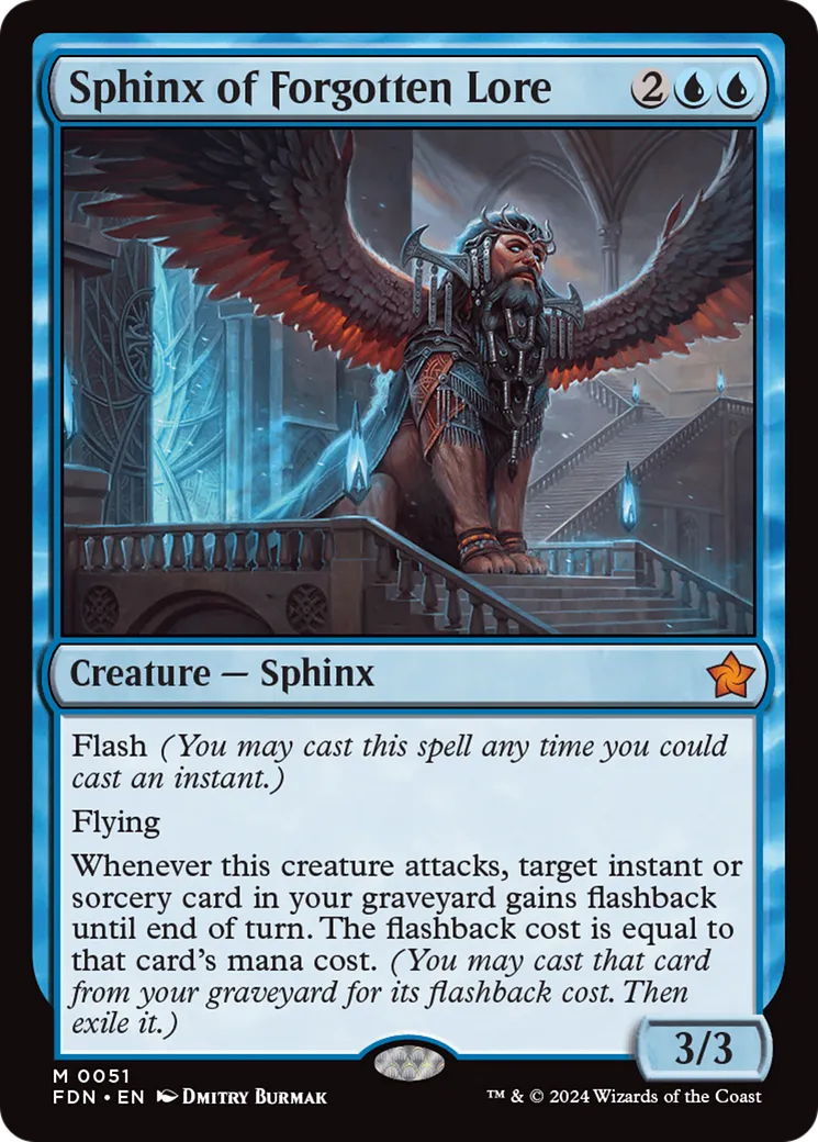 Sphinx of Forgotten Lore — Foundations — Magic: The Gathering