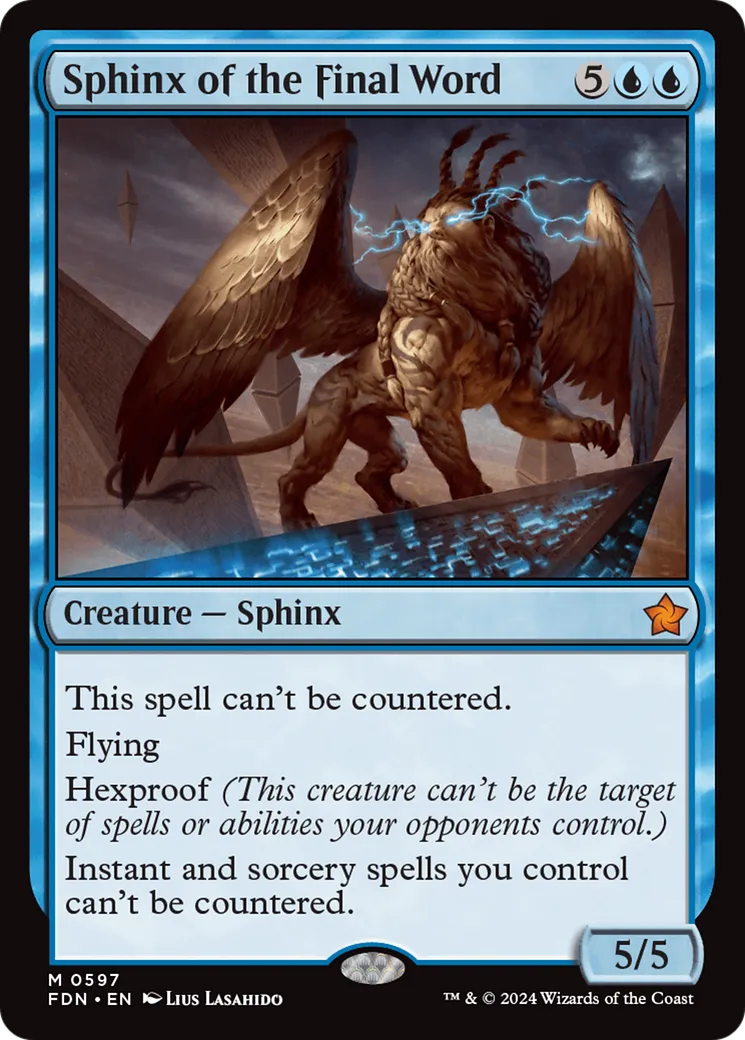 Sphinx du dernier mot — Foundations — Magic: The Gathering