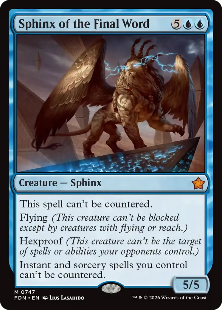 Sphinx du dernier mot — Foundations — Magic: The Gathering