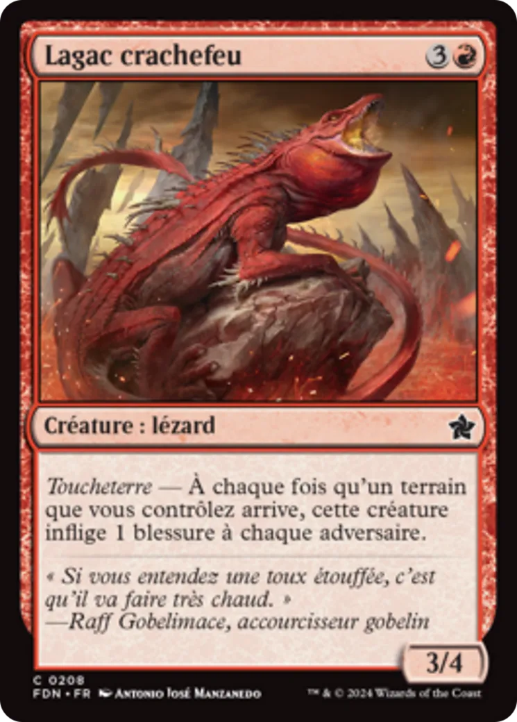 Lagac crachefeu — Foundations — Magic: The Gathering
