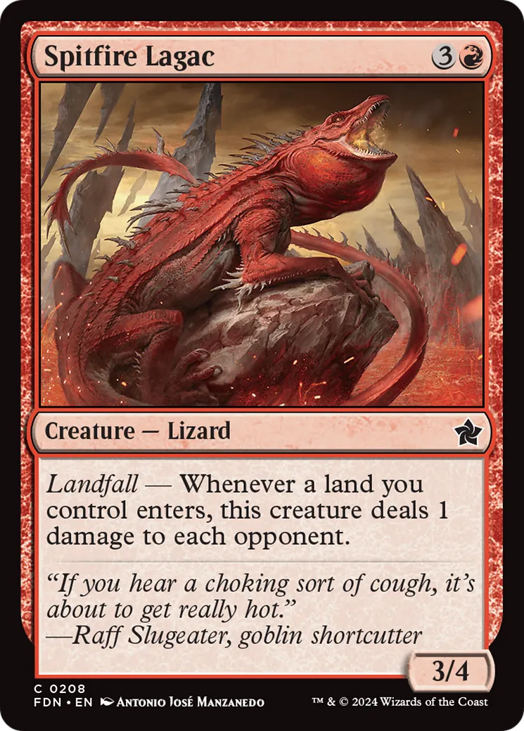 Lagac crachefeu — Foundations — Magic: The Gathering