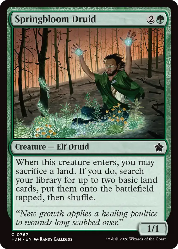 Druide du printemps — Foundations — Magic: The Gathering