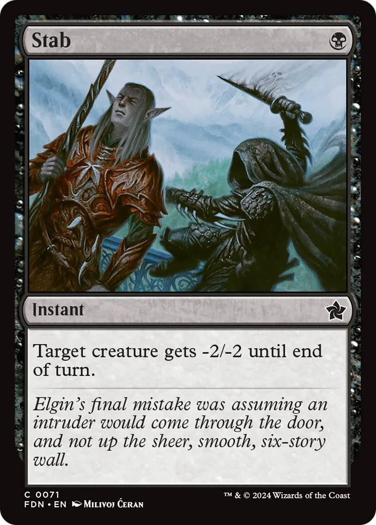 Coup de poignard — Foundations — Magic: The Gathering