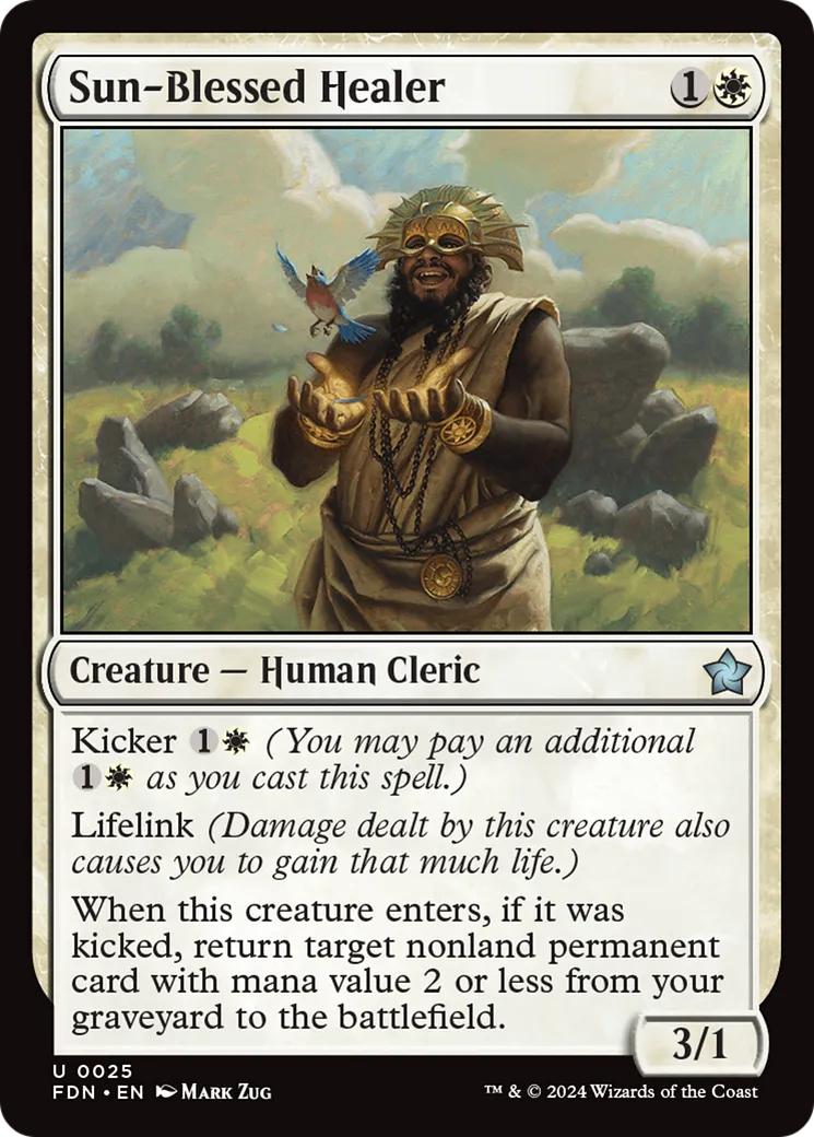 Sun-Blessed Healer — Foundations — Magic: The Gathering