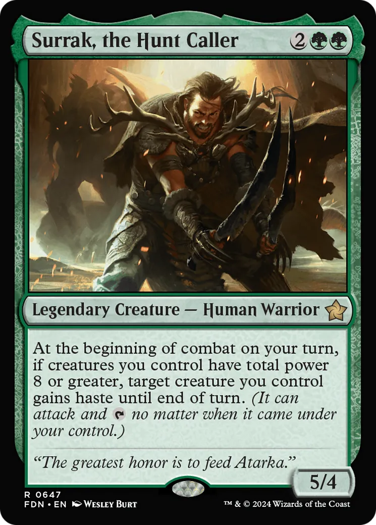 Surrak, le Grand veneur — Foundations — Magic: The Gathering