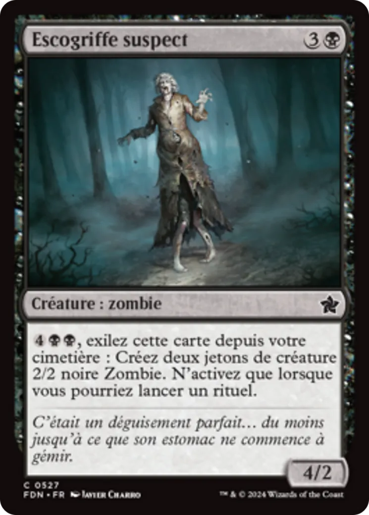 Escogriffe suspect from Foundations - Magic: The Gathering