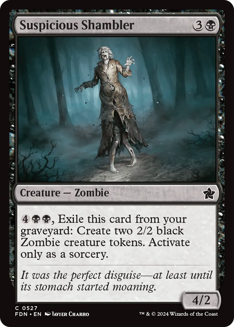 Suspicious Shambler — Foundations — Magic: The Gathering