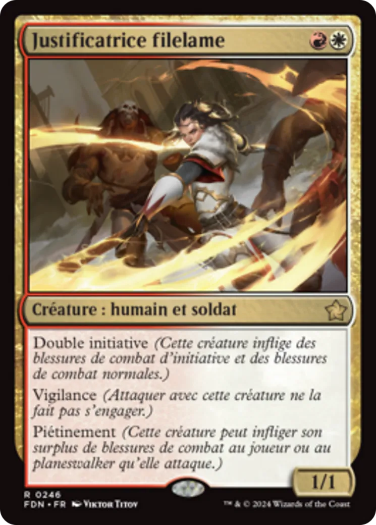 Justificatrice filelame — Foundations — Magic: The Gathering