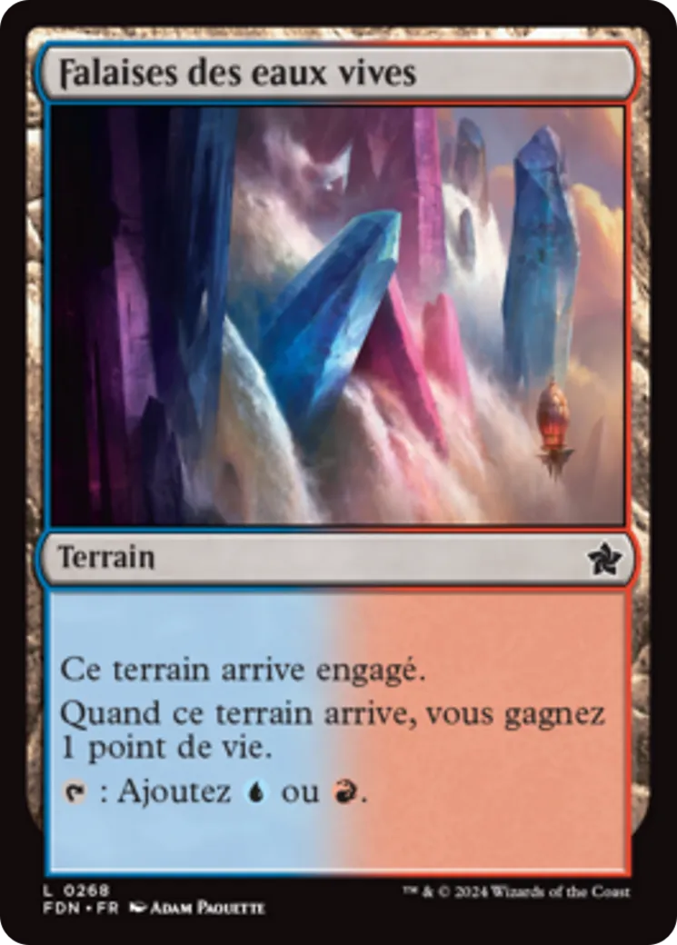 Falaises des eaux vives — Foundations — Magic: The Gathering
