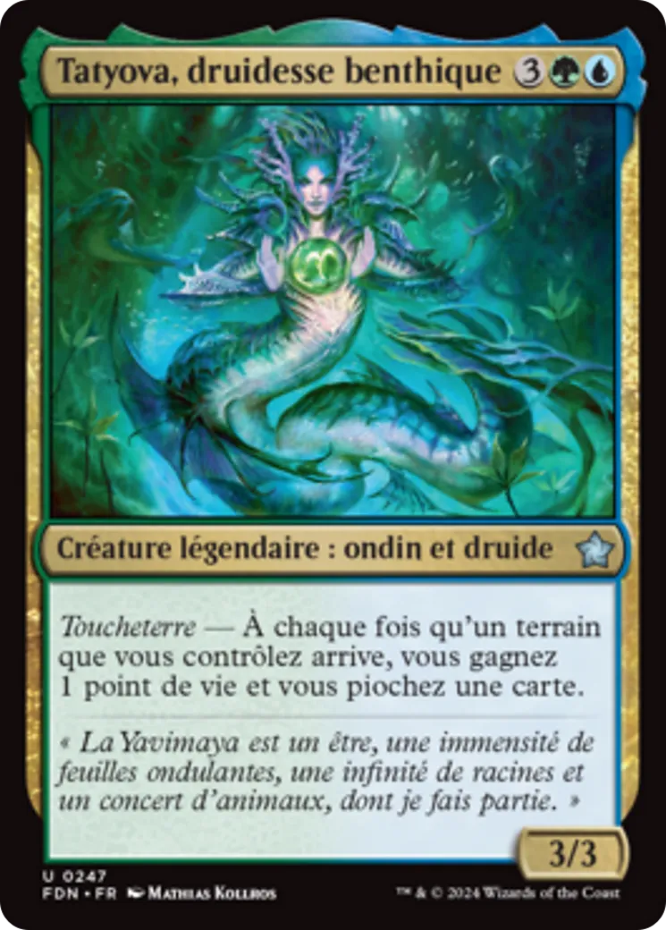 Tatyova, druidesse benthique — Foundations — Magic: The Gathering