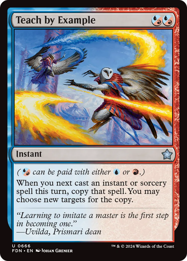 Donner l'exemple — Foundations — Magic: The Gathering