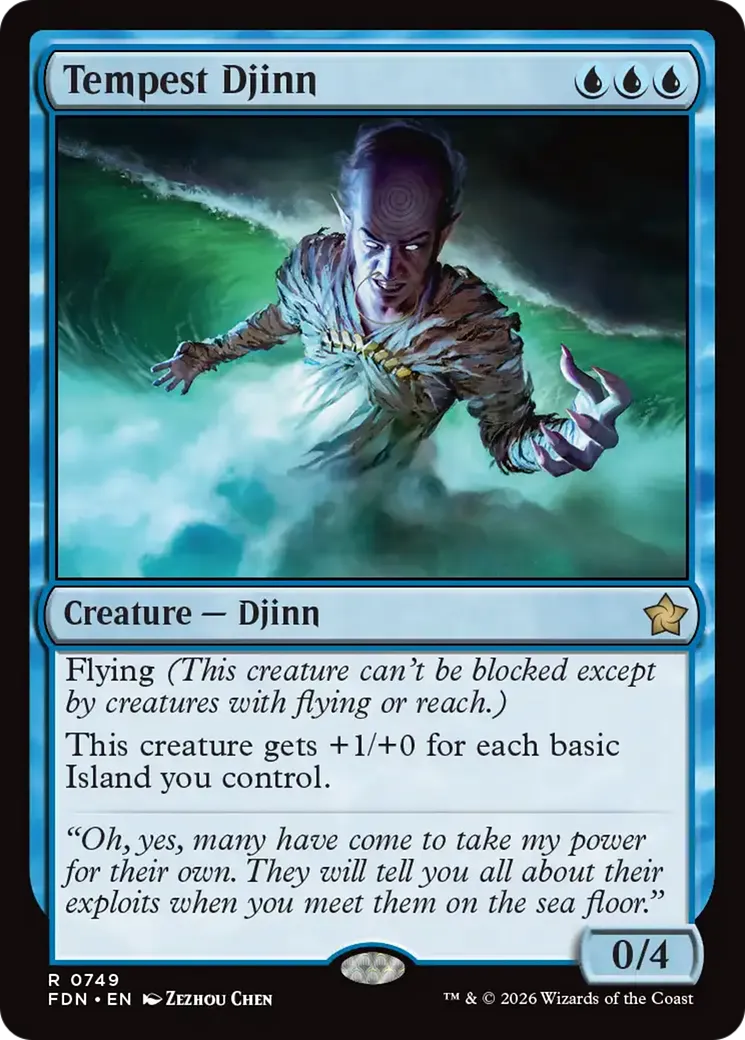 Djinn des tempêtes — Foundations — Magic: The Gathering