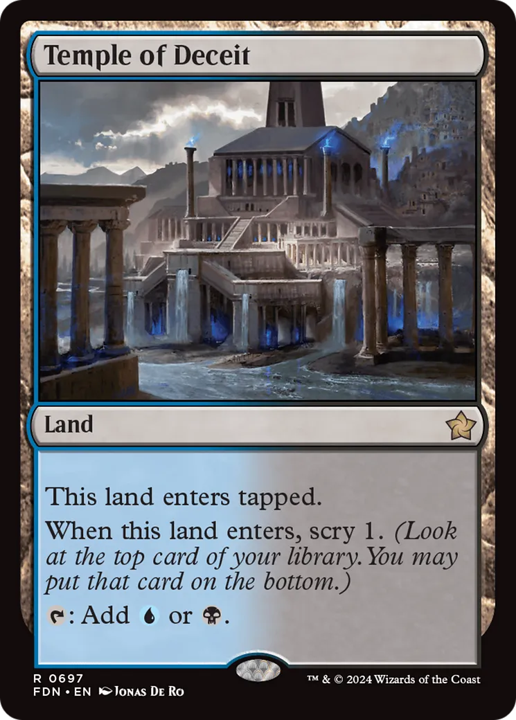 Temple de la tromperie — Foundations — Magic: The Gathering