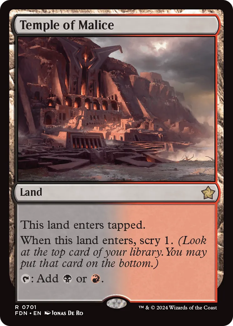 Temple de la malice — Foundations — Magic: The Gathering