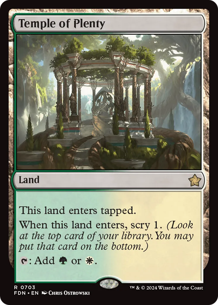 Temple de la profusion — Foundations — Magic: The Gathering
