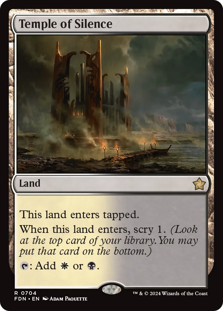 Temple of Silence — Foundations — Magic: The Gathering