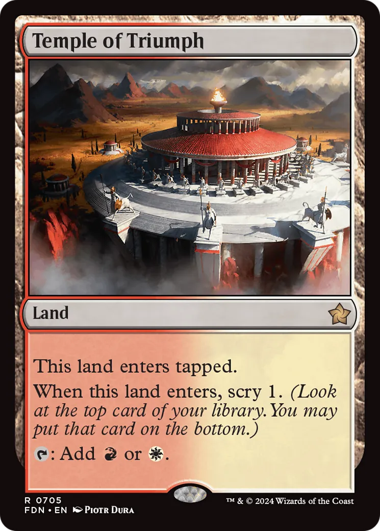 Temple of Triumph — Foundations — Magic: The Gathering