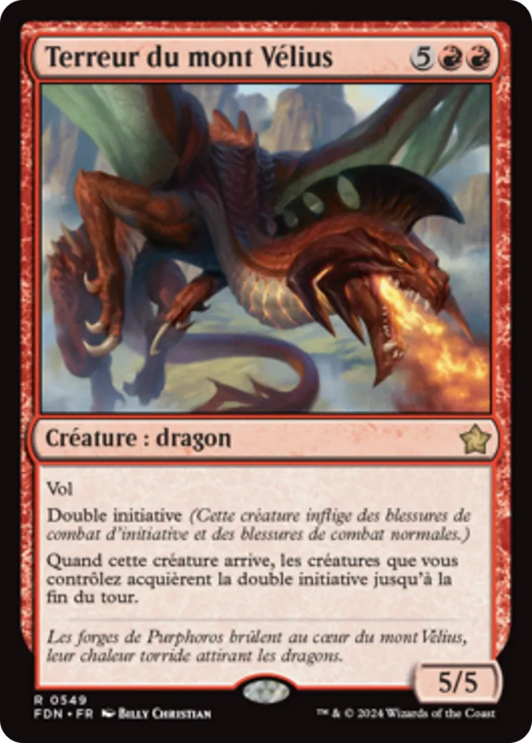 Terreur du mont Vélius — Foundations — Magic: The Gathering
