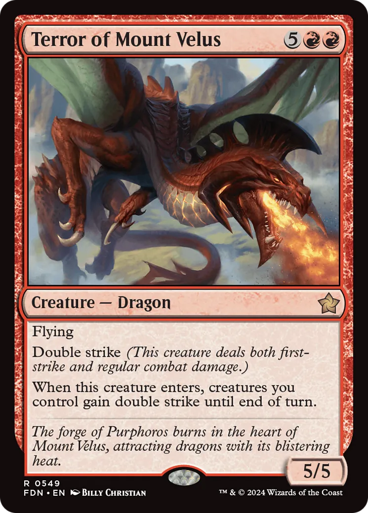 Terror of Mount Velus — Foundations — Magic: The Gathering