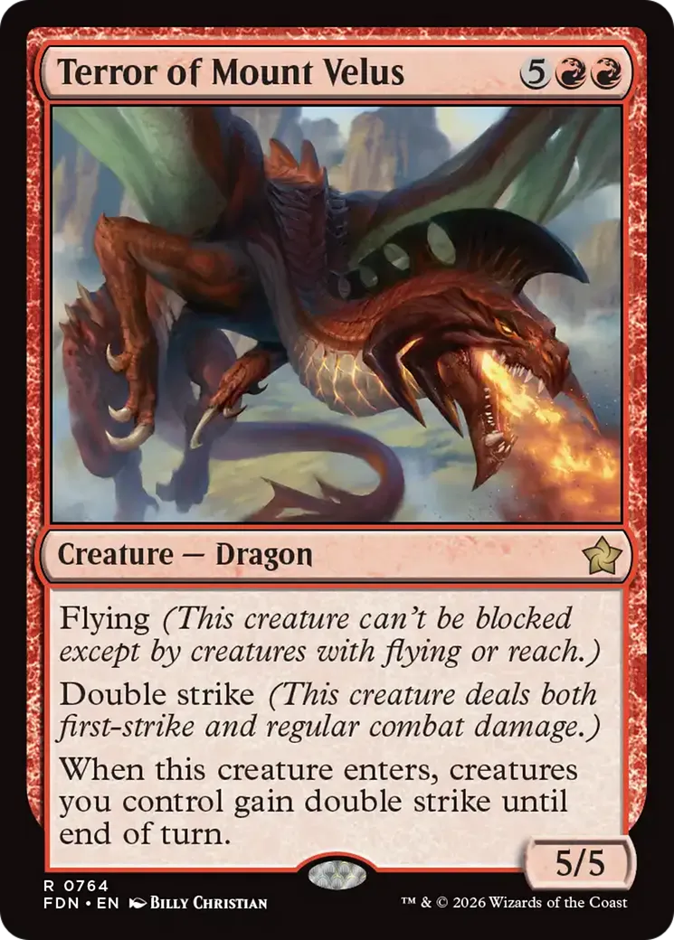 Terreur du mont Vélius — Foundations — Magic: The Gathering