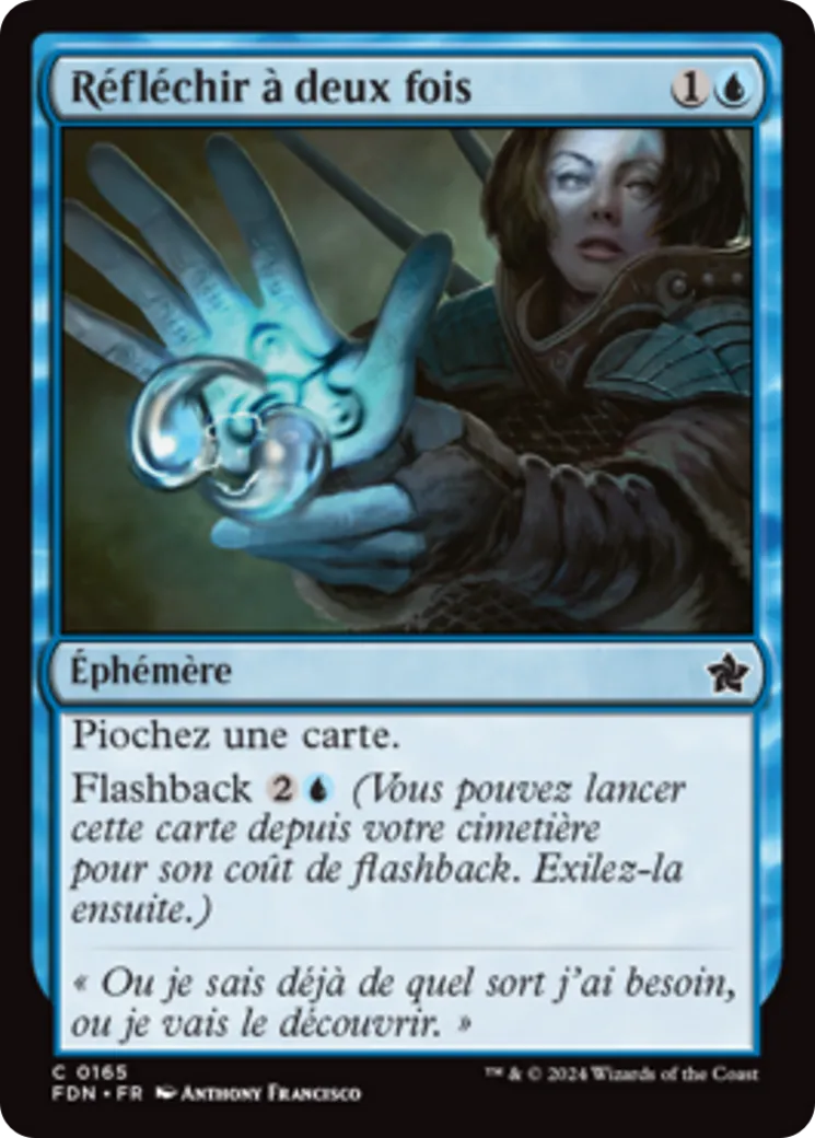 Réfléchir à deux fois — Foundations — Magic: The Gathering