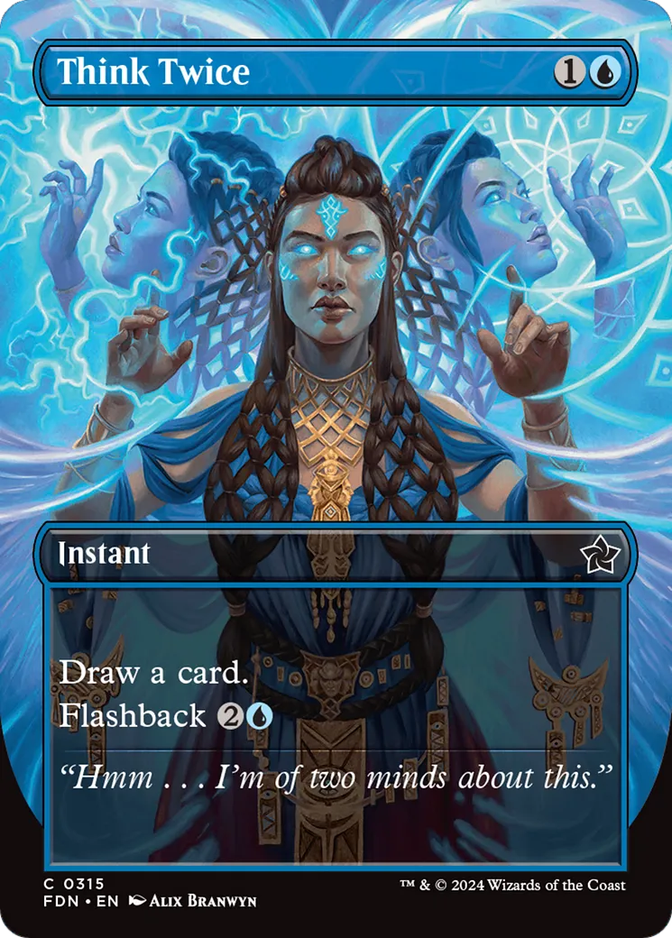 Réfléchir à deux fois — Foundations — Magic: The Gathering