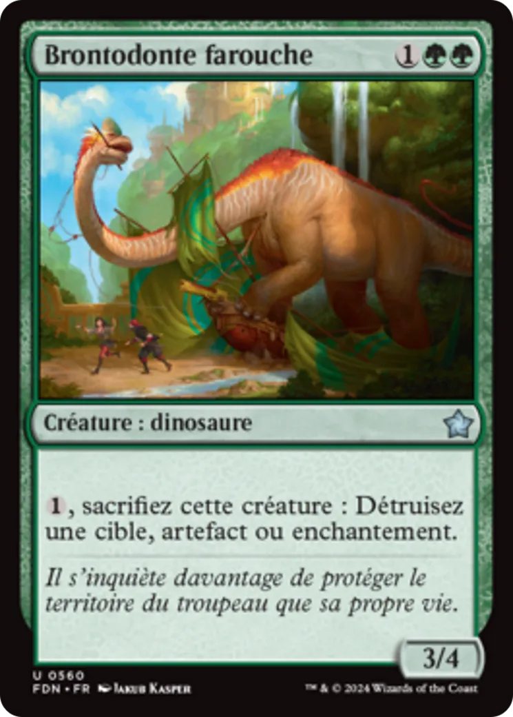 Brontodonte farouche — Foundations — Magic: The Gathering