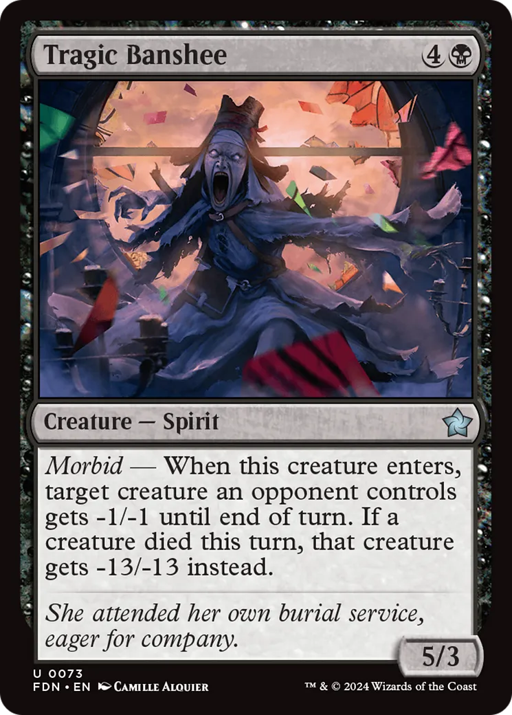 Banshee tragique — Foundations — Magic: The Gathering