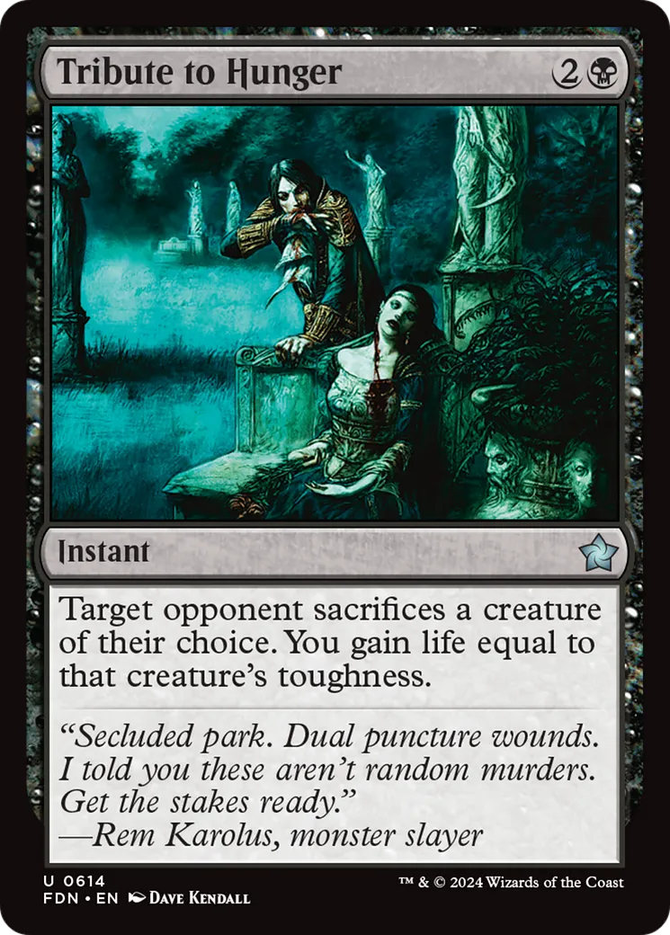 Hommage à la faim — Foundations — Magic: The Gathering