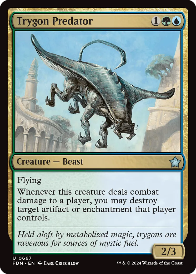 Trygon Predator — Foundations — Magic: The Gathering