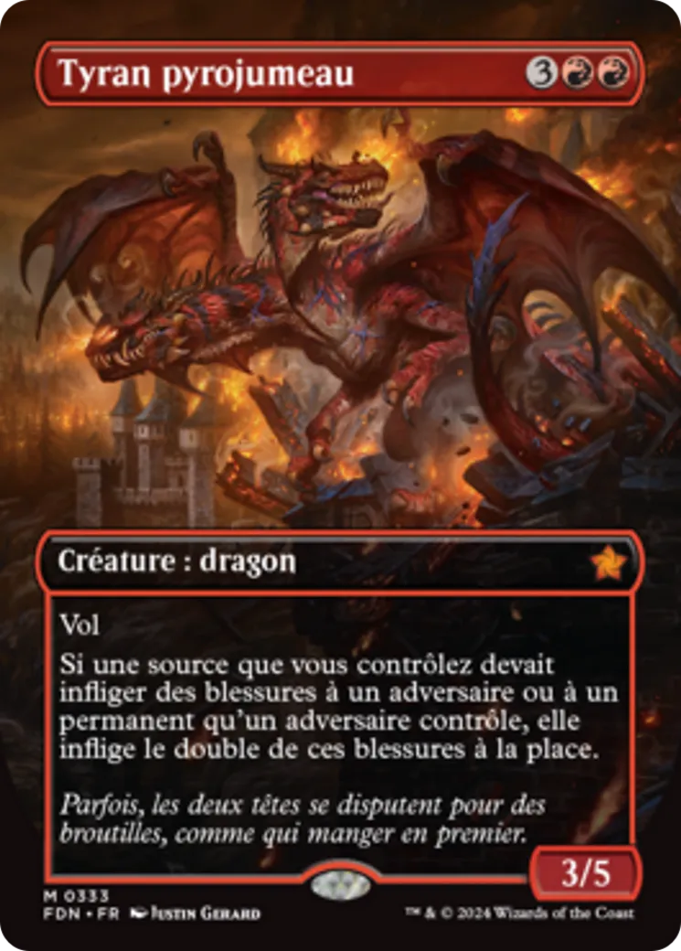 Tyran pyrojumeau — Foundations — Magic: The Gathering