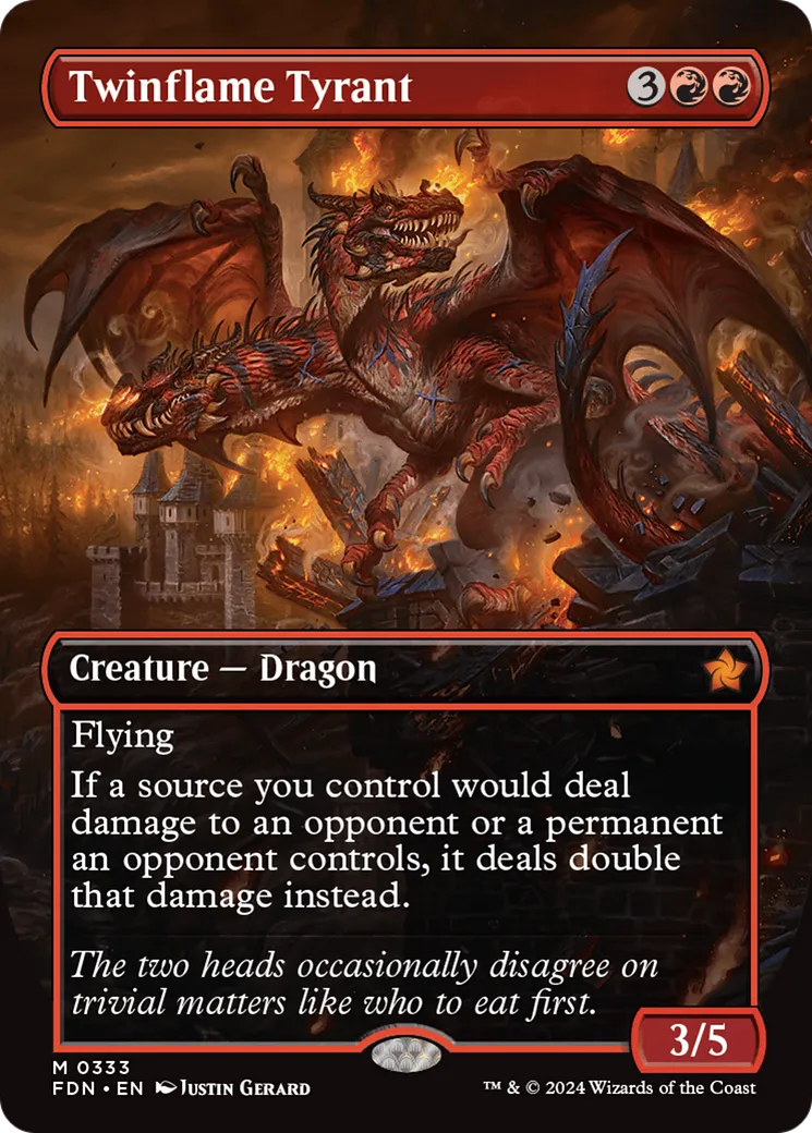 Tyran pyrojumeau — Foundations — Magic: The Gathering