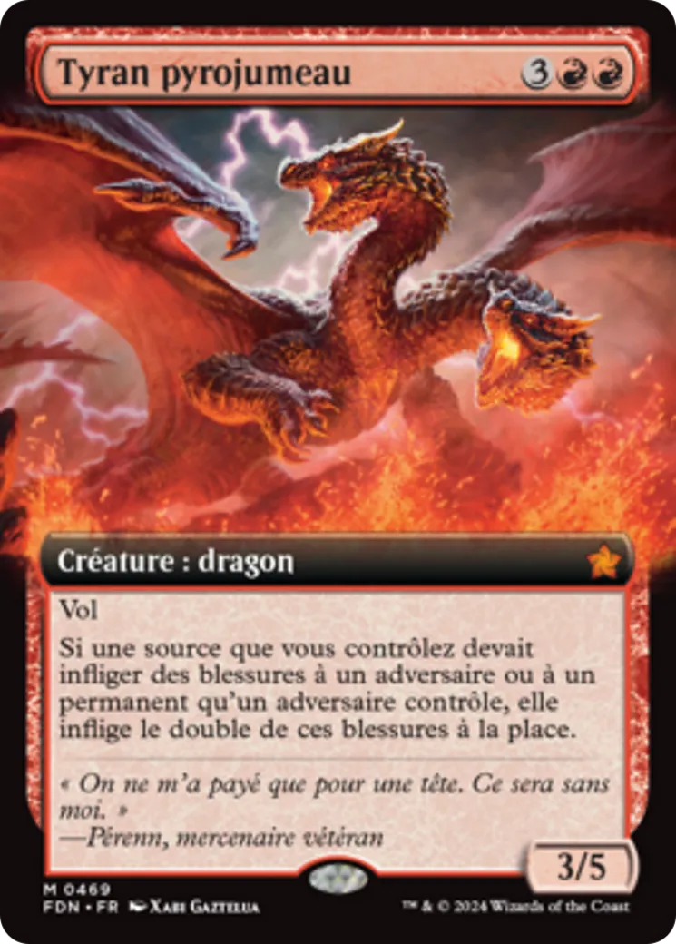 Tyran pyrojumeau — Foundations — Magic: The Gathering