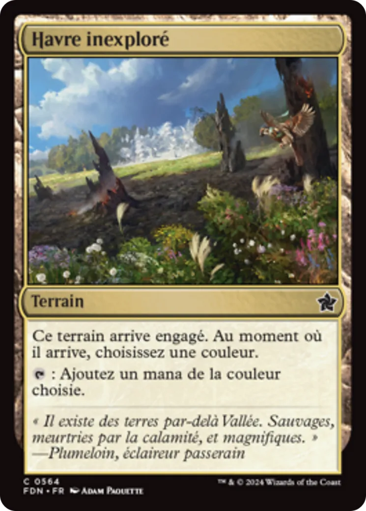 Havre inexploré — Foundations — Magic: The Gathering