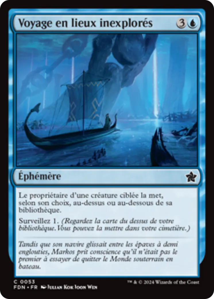 Voyage en lieux inexplorés — Foundations — Magic: The Gathering