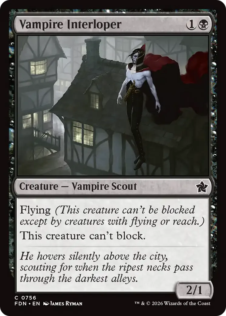 Intrus vampire — Foundations — Magic: The Gathering