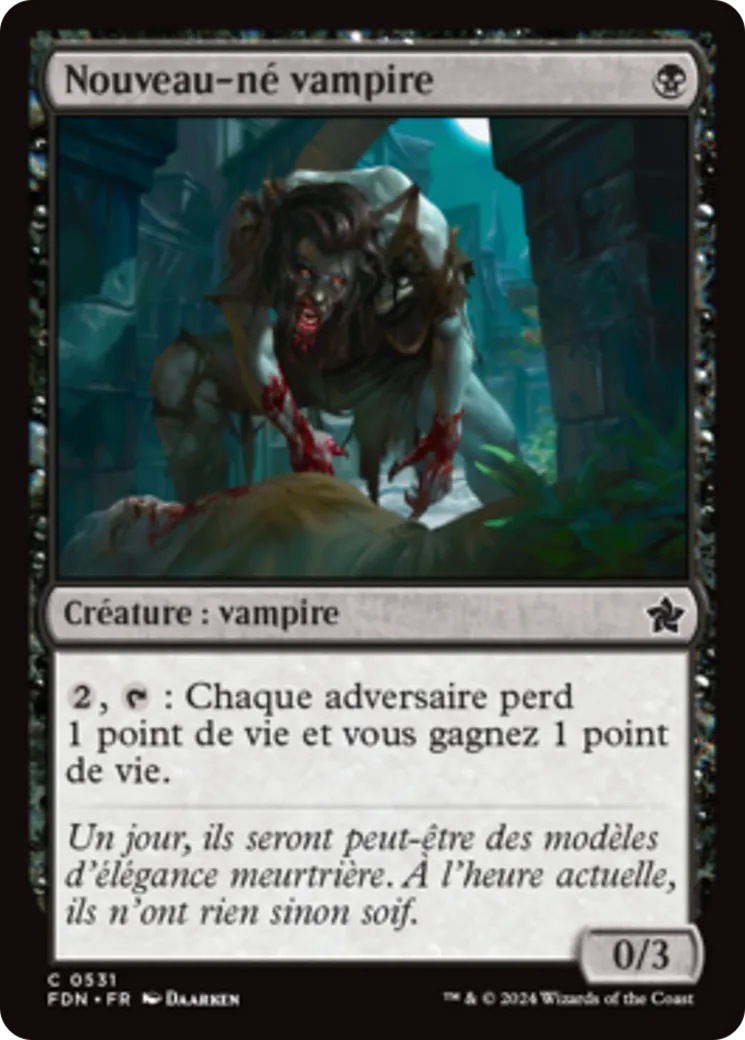 Nouveau-né vampire — Foundations — Magic: The Gathering